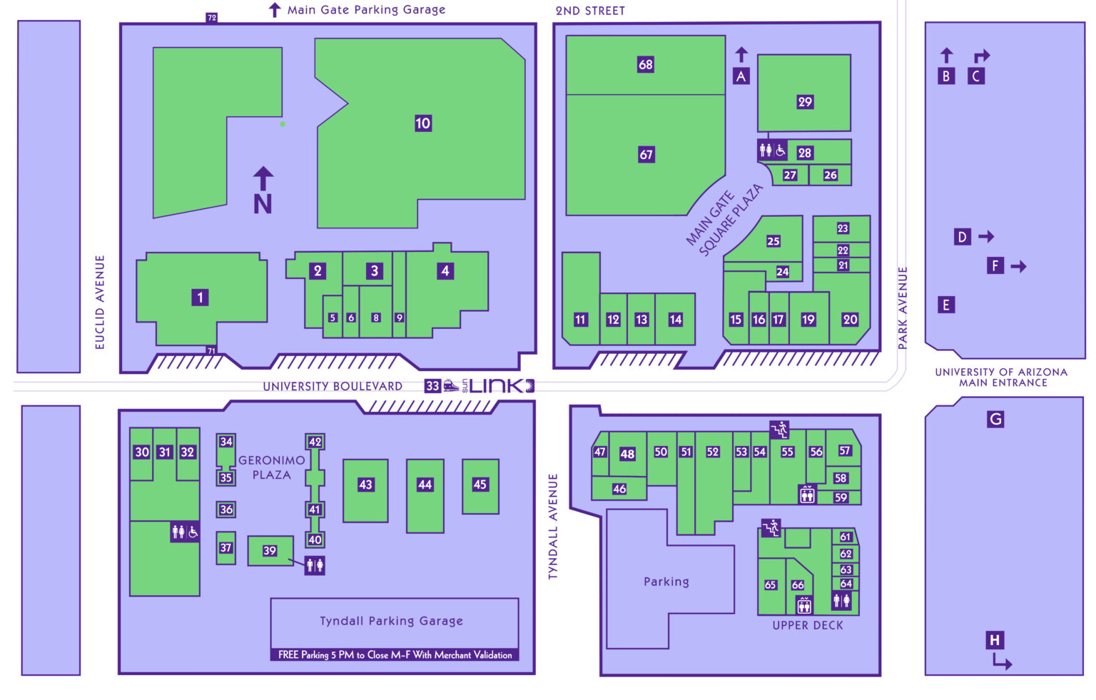 Main Gate Square Directory Map